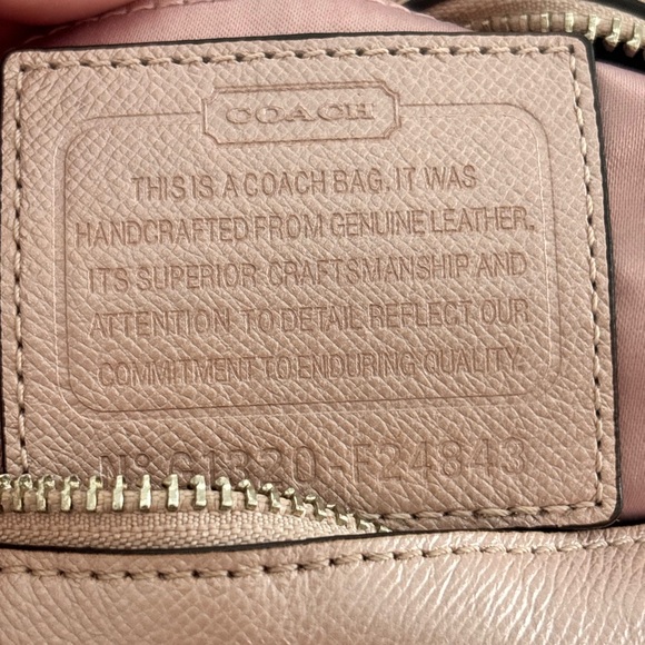 COACH Small Campbell Turnlock Blush Pink Leather Crossbody Camera Bag - Picture 12 of 13